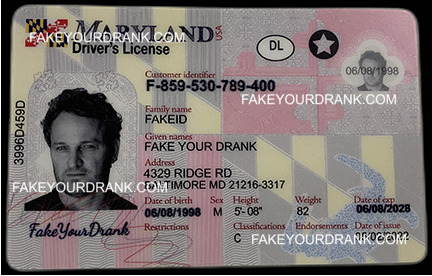 FakeYourDrank - Maryland Fake ID