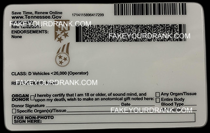 Tennessee Fake ID - Image 2